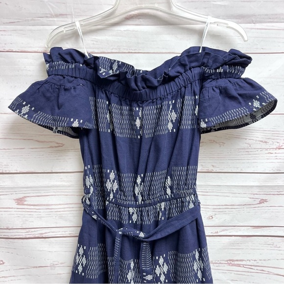 Anthropologie Corey Lynn Calter Aziza Embroidered Off Shoulder Jumpsuit - Picture 3 of 12